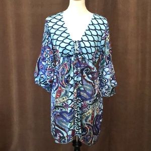 Just Funky Silky Tunic Top